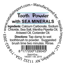 Load image into Gallery viewer, PhytoLab Tooth Powder with Sea Minerals 40g