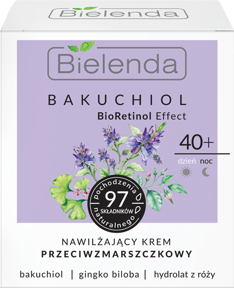 Bielenda Bakuchiol Moisturizing Anti-Wrinkle Cream 40+ Day/Night 50ml