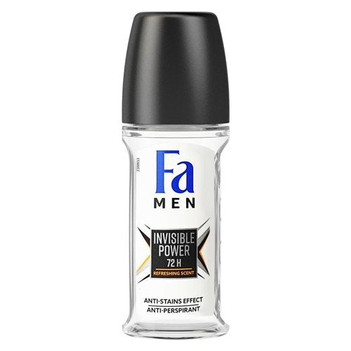 FA ROLL ON GLASS INVISIBLE POWER MEN 50 ml.