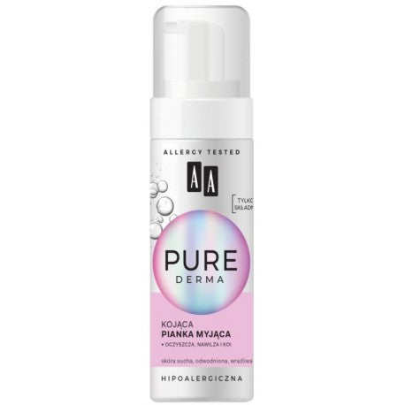 AA Pre Derma Soothing Face Wash Foam Allergy Tested 150ml