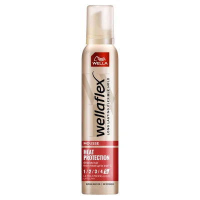 Wella Wellaflex Mousse Heat Protection 5 Ultra Strong Hold 200ml