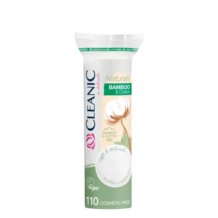 Cleanic Cotton Pads Naturals & Bamboo (110 Pieces)