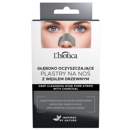 L'Biotica Deep Cleansing Active Carbon Nose Strips 3pcs