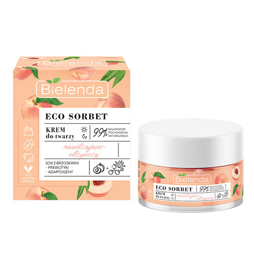 Bielenda Eco Sorbet Peach Moisturizing Nourishing Face Cream 50ml