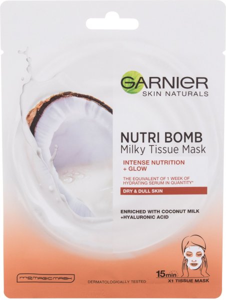Garnier Skin Active Coconut and hyaluronic acid Face Sheet Mask