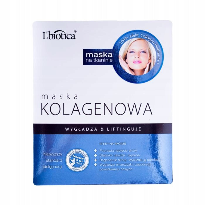 L'Biotica Collagen Smoothing & Lifting Sheet Face Mask 1pc