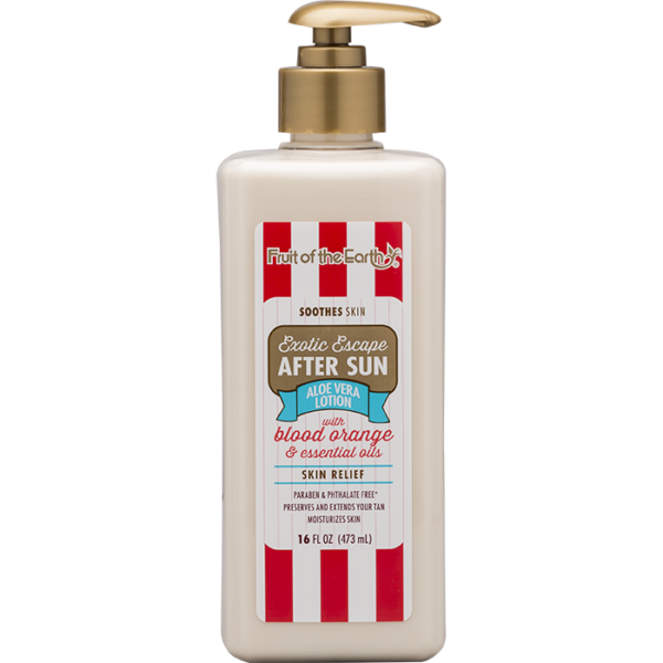 FRUIT OF THE EARTH After Sun Aloe Vera Lotion with Blood Orange and Essentials Oils