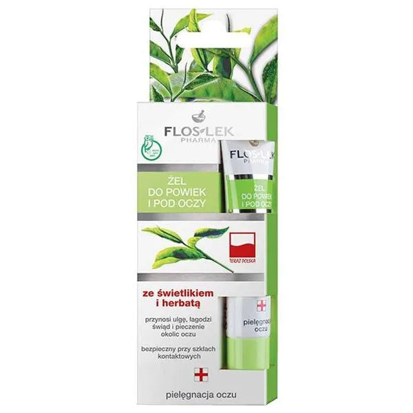 Flos-Lek Lid and Under Eye Gel with Eyebright and Green Tea Delicate Skin 15ml
