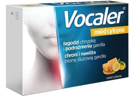 Vocaler Honey Lemon Lozenges 12 pcs
