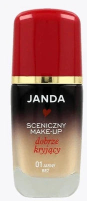 Janda Stage Make-Up Full Coverage Foundation 01 Light Beige 30ml