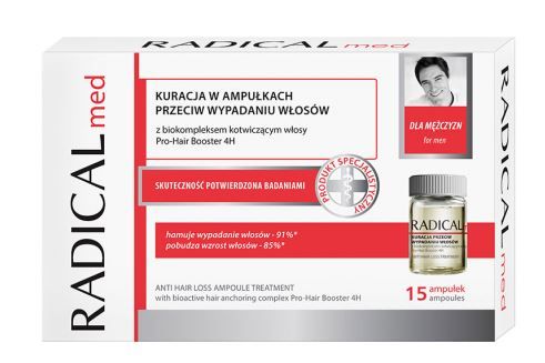 Radical Med Anti-Hair Loss Ampoule Treatment for Men 15x5ml