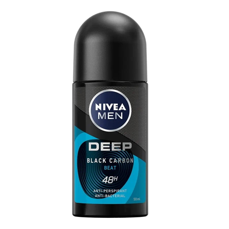 Nivea Men Deep Black Carbon Beat 48H Anti-Perspirant Roll-On 50ml