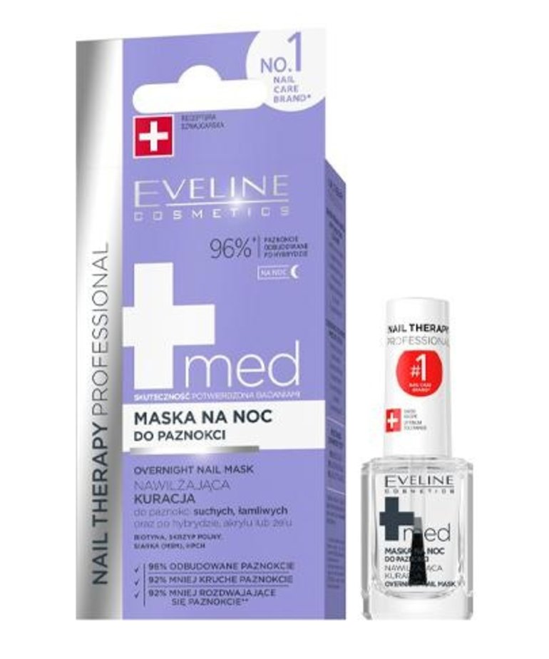 Eveline MED Overnight Moisturizing Nail Mask 12ml