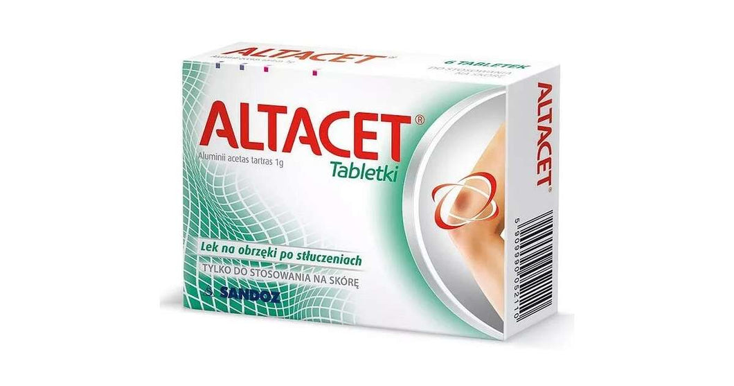 Altacet Alumini Acetas Tartras 1g 6 tablets