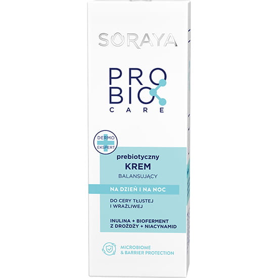 Soraya ProBio Care Prebiotic Balancing Cream for Sensitive and Oily Skin Type Day/Night 50ml