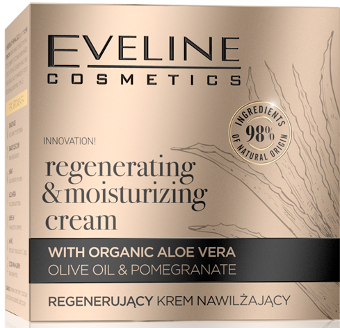 Eveline Organic Regenerating and Moisturizing Face Cream With Aloe Vera