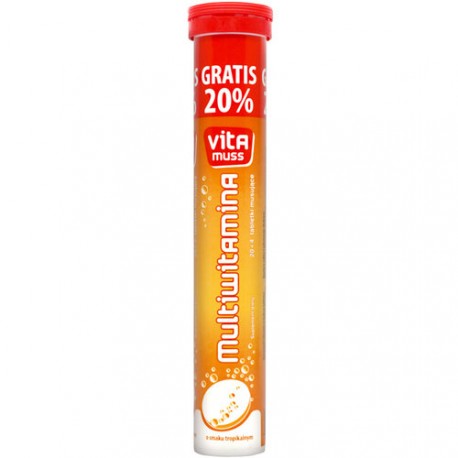 Vitamuss XXL Multivitamin Tropical Flavor 24 effervescent tablets