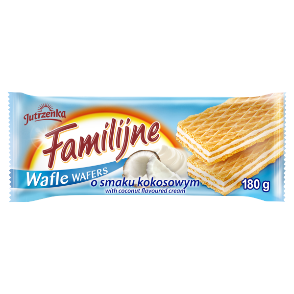 Jutrzenka Family Wafers Coconut ( Kokosowe) 180g
