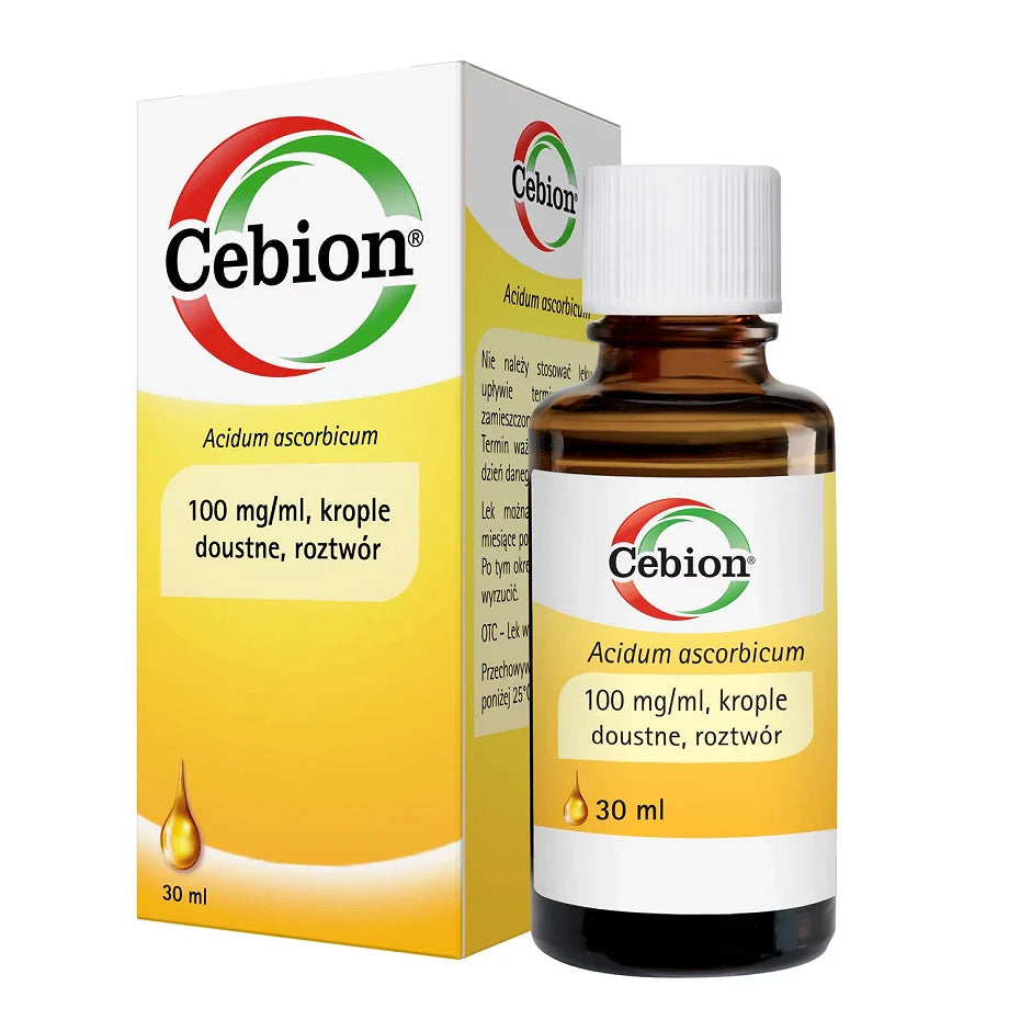 Cebion, drops for vitamin C deficiency, 30 ml bottle