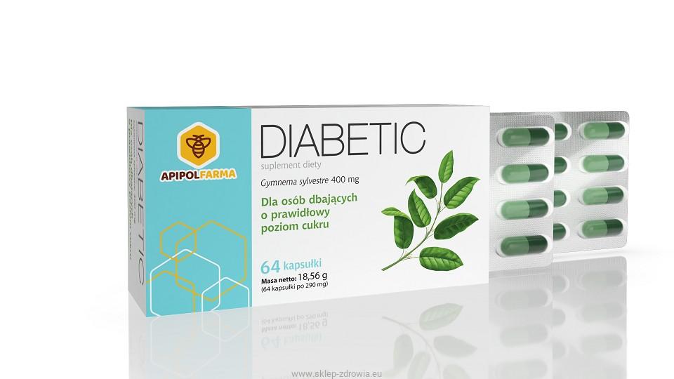 DIABETIC Gymnema sylvestre POZIOM CUKRU 64 kapsulki Farmina