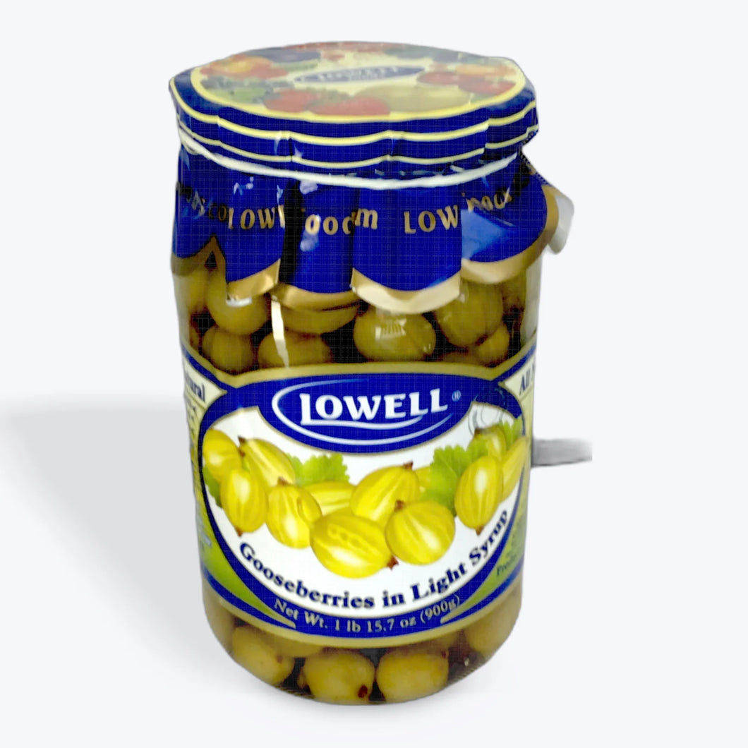 Gooseberries in Light Syrup 900g LOWELL FOODS ^ Agrestowy