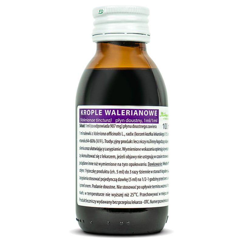 Herbapol Valerian  Drops walerianowe krople 100ml