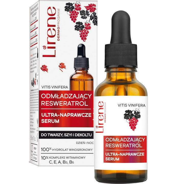Lirene  Resveratrol Ultra-Repairing Serum  Day/Night  30ml
