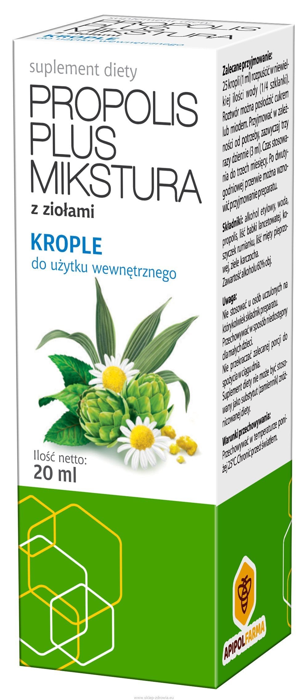 Propolis Plus Propolis Plus Mikstura 2ml Farmina | Kosmetyki z Polski w USA – Pewex ...