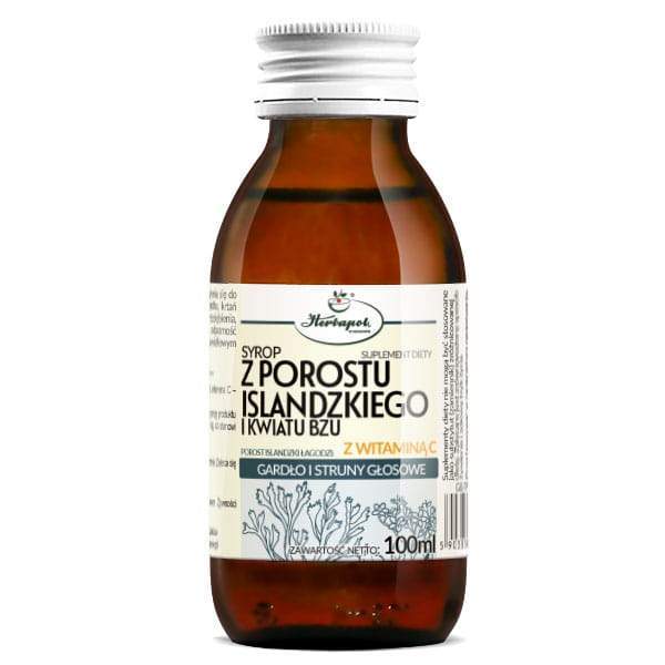 Herbapol Icelandic Lichen and Elderberry Flower Syrup with Vitamin C 100ml
