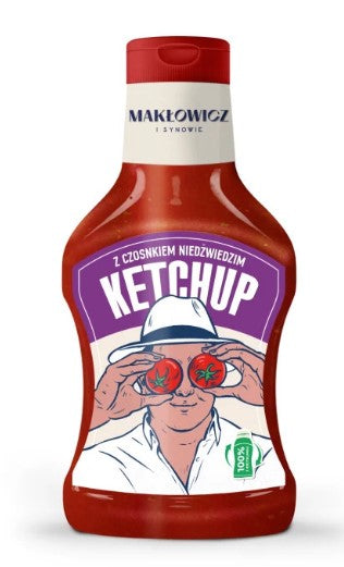 KETCHUP z czosnkiem niedzwiedzim 490g MAKLOWICZ I SYNOWIE Mild tomato ketchup with garlic