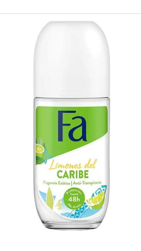 FA ROLL ON GLASS CARIBBEAN LEMON 50 ml.