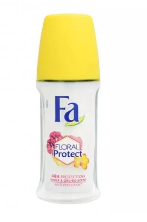FA ROLL ON GLASS FLORAL PROTECT VIOLA & ORCHID 50 ml.
