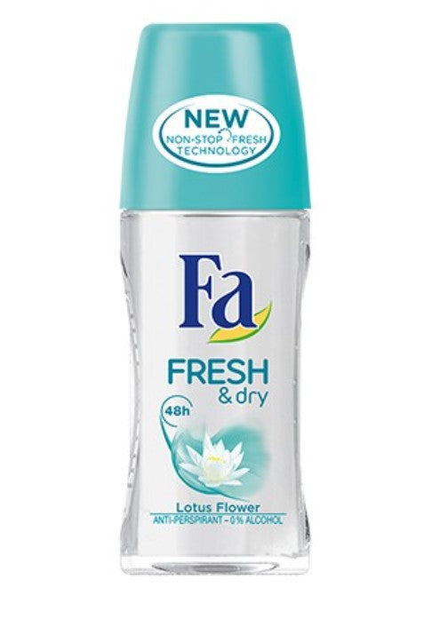 FA ROLL ON GLASS FRESH & DRY 50 ml.