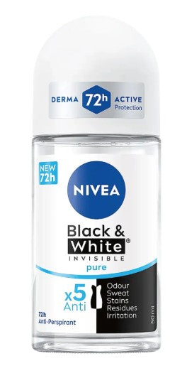 NIVEA DEO ROLL ON BLACK & WHITE 72 h 50 ml