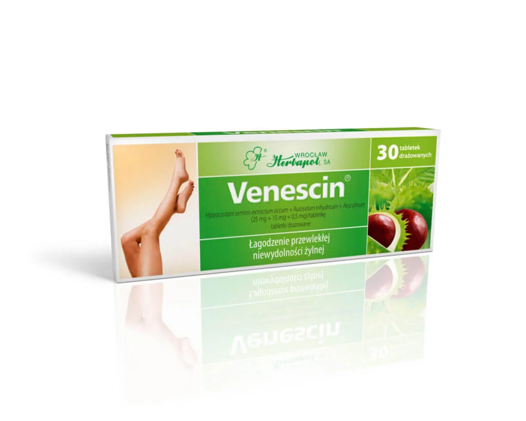 Venescin 30 tabs. containing horse chestnut seed extract