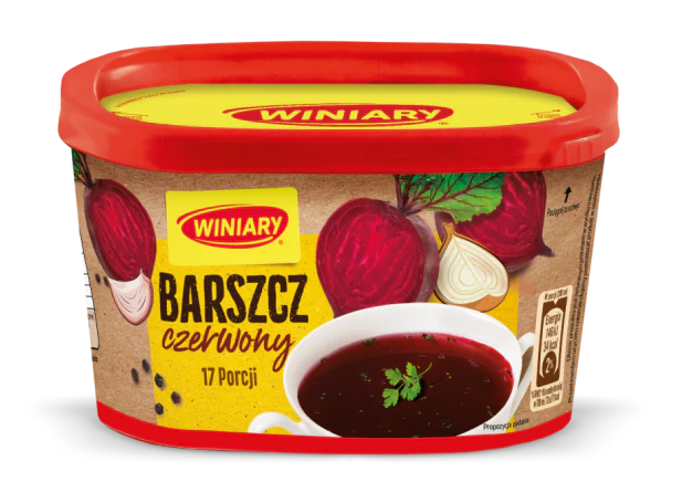 Winiary Soup Red Borsch Instant (Barszcz Czerwony) Kontenerek 170g