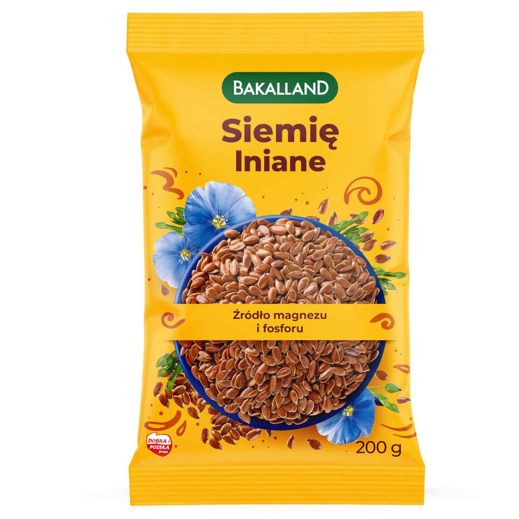 Bakalland Linseed ( Siemie Lniane Ziarna) 200g