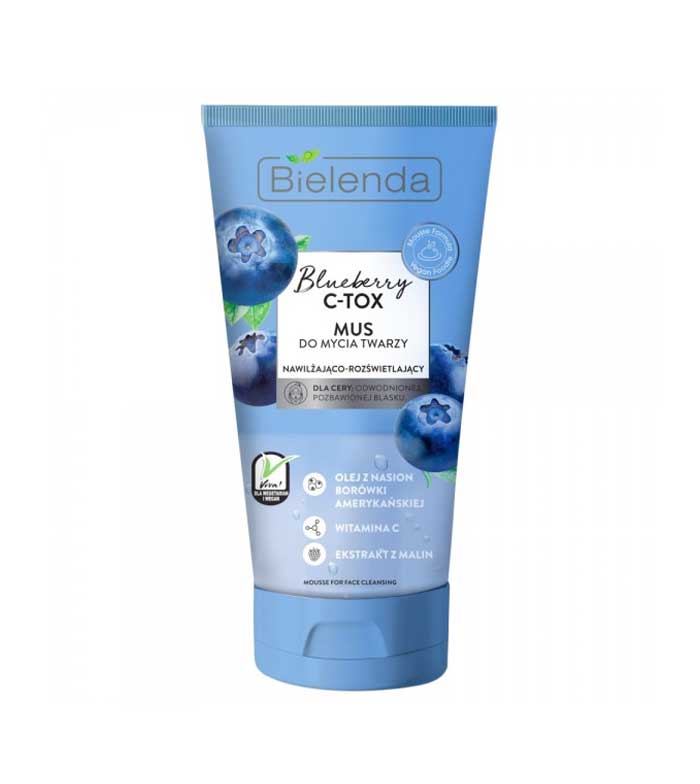 Bielenda -Blueberry C-Tox - Moisturizing and Brightening Facial Cleansing Mousse 135g