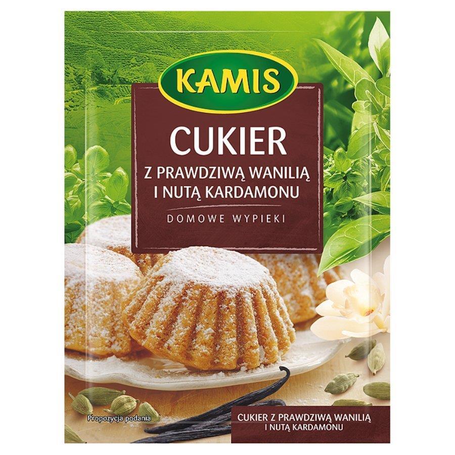 Kamis Cukier Z Prawdziwa Wanilia i Kardamonem 20g Vannilline Sugar