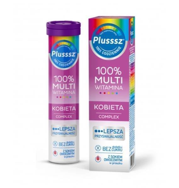 Plusssz 100% Multivitamin Woman Complex, 20 effervescent tablets