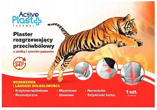 Active Plast Thermal Warming Patch with Arnica and Devil's Claw 1 Pcs