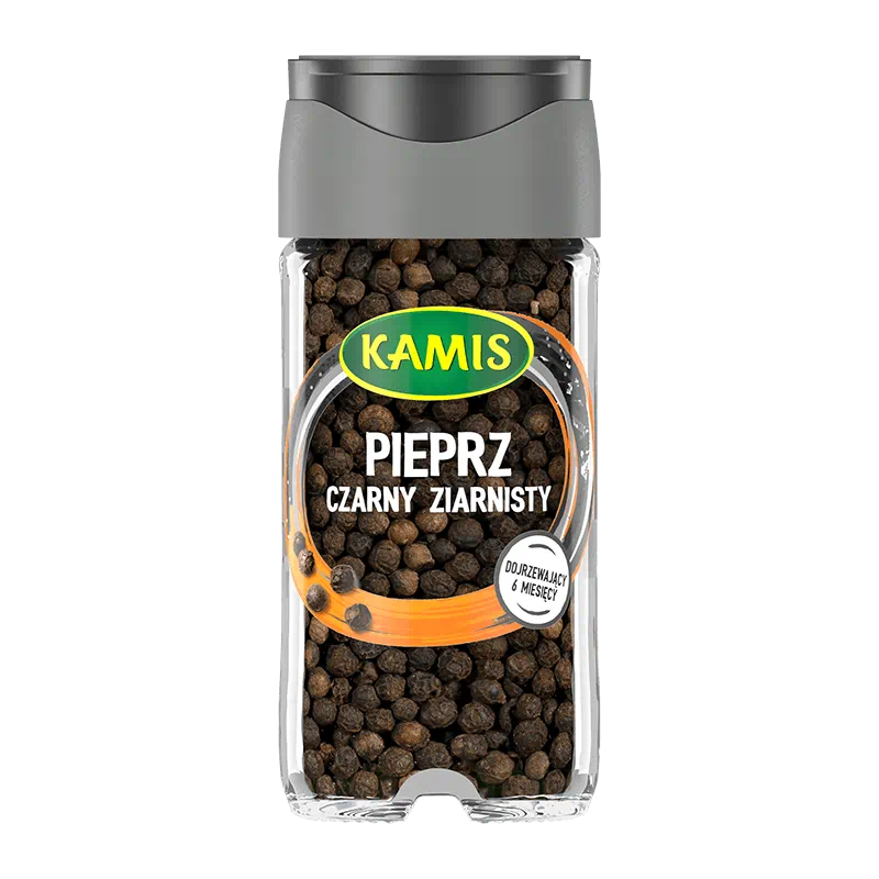 Kamis Sloik Pieprz Czarny Ziarnisty 38g Black Pepper