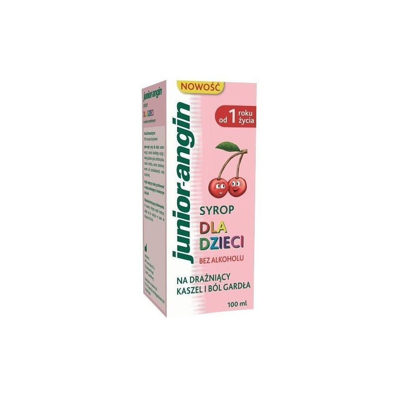 Junior-angin syrup for children for cough and sore throat, 100 ml