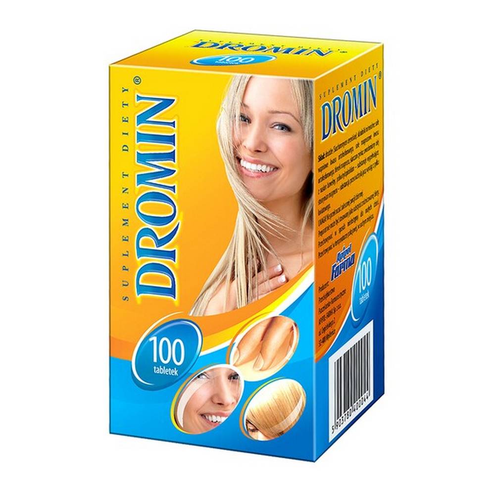 Dromin for hair, skin, nails 100 tablets