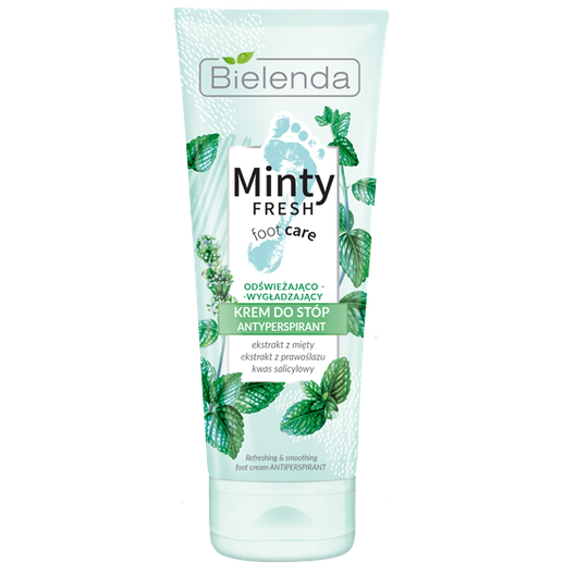 Bielenda Minty Fresh Foot Care Refreshing and Smoothing Antiperspirant-Cream 100ml