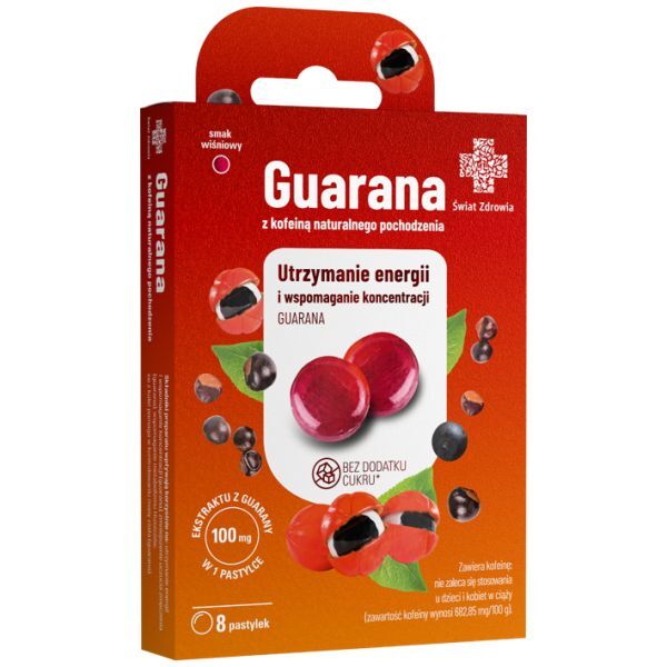 Swiat Zdrowia Guarana with caffeine of natural origin, 8 lozenges