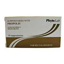 Load image into Gallery viewer, PhytoLab Propolis Suppositories for Rectal Hygiene 10 suppositories
