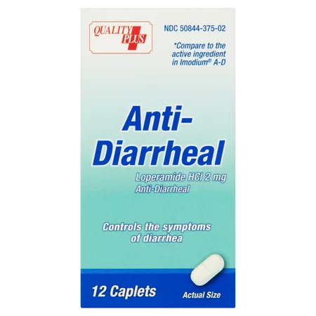 Quality Plus Anti-Diarrheal Loperamide HCI 2mg 12 caplets