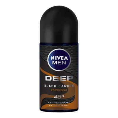 Nivea Men Deep Black Carbon Espresso 48H Anti-Perspirant Roll-On 50ml