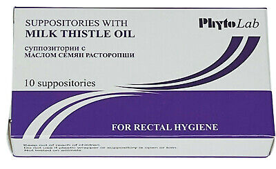 PhytoLab Milk Thistle Oil Suppositories for Rectal Hygiene 10 suppositories